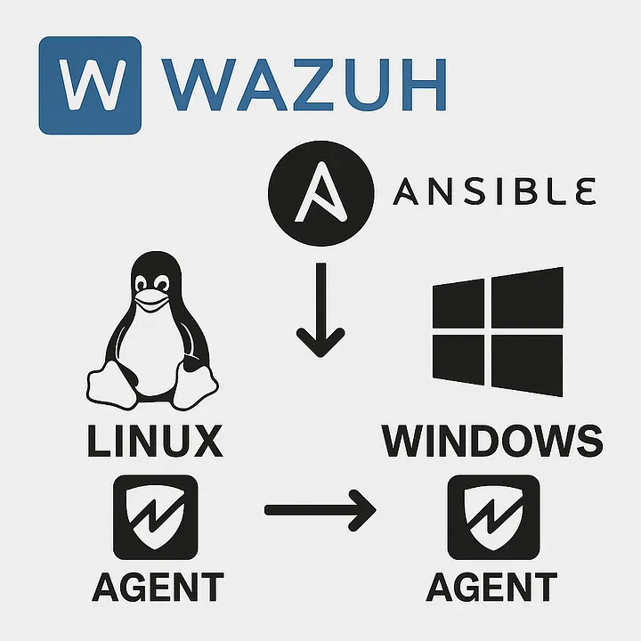 Automating Wazuh Agent Installation on Linux and Windows with Ansible